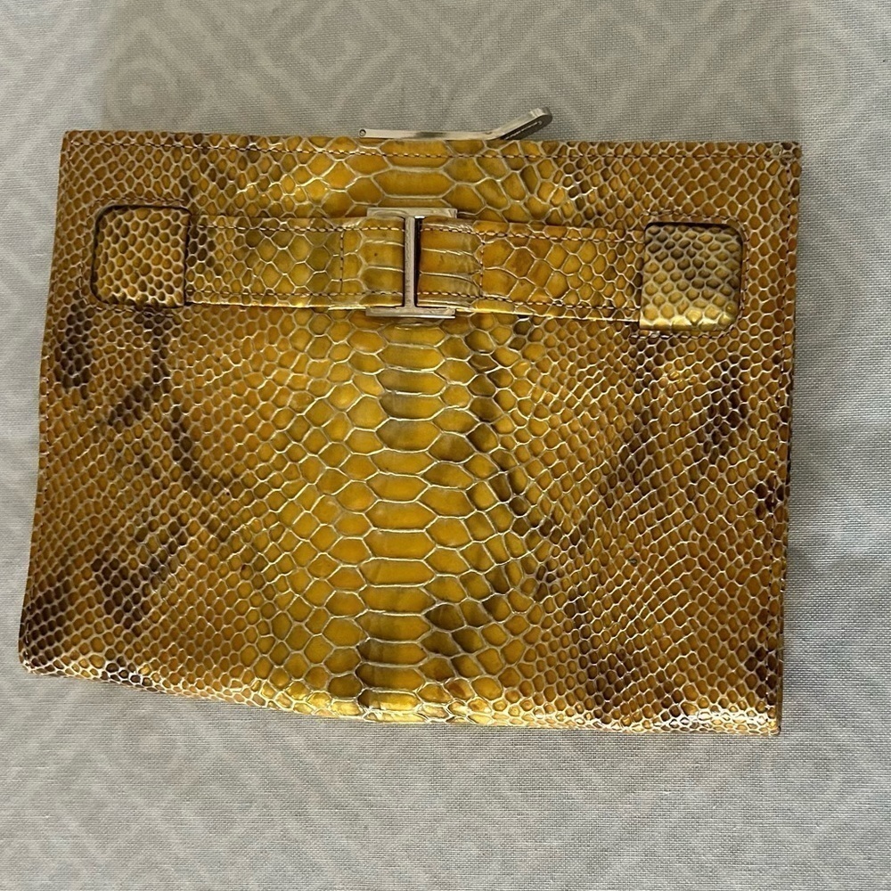 ABAS Snakeskin Clutch Purse